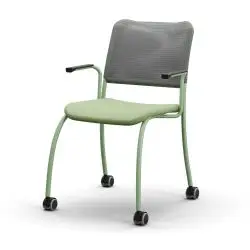 ECOCHAIR-visitor-castors-ral6021