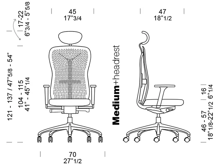 Flexa Medium Hardrest