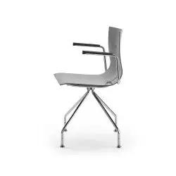 SLIM_swivel-base-ragno-argento-braccioli